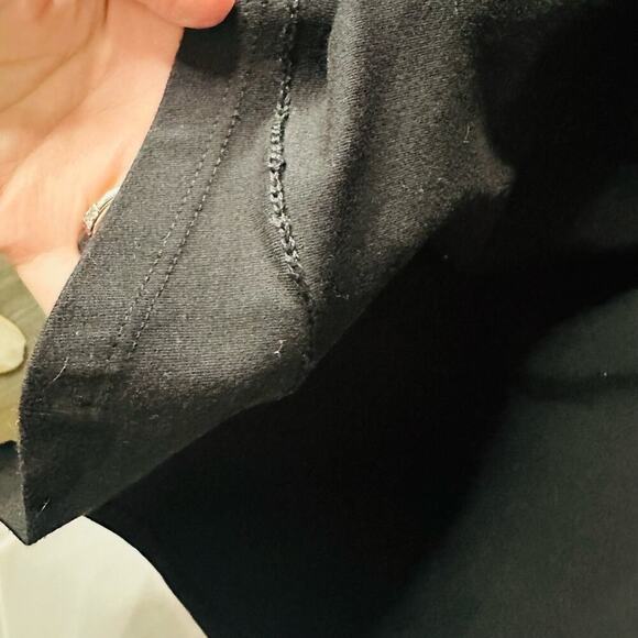 MONROW MOMMY Women's Black Lace Up Front T-Shirt Dress Size Maternity Medium - Picture 5 of 9